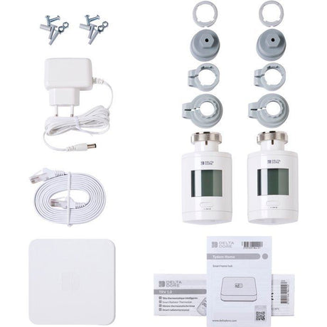 Tetes Thermostatiques et box connectée - Delta Dore - Pack TRV 1.0 connecté - 6050664