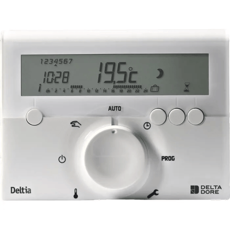 Programmateur filaire - DELTA DORE - Deltia 8.00 - Pour chaudiere  pompe a chaleur ou radiateurs électriques