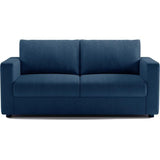CanapÈ 3 places - Delta - Tissu Bleu - Convertible semi-express - 190 x 92 x 90 cm