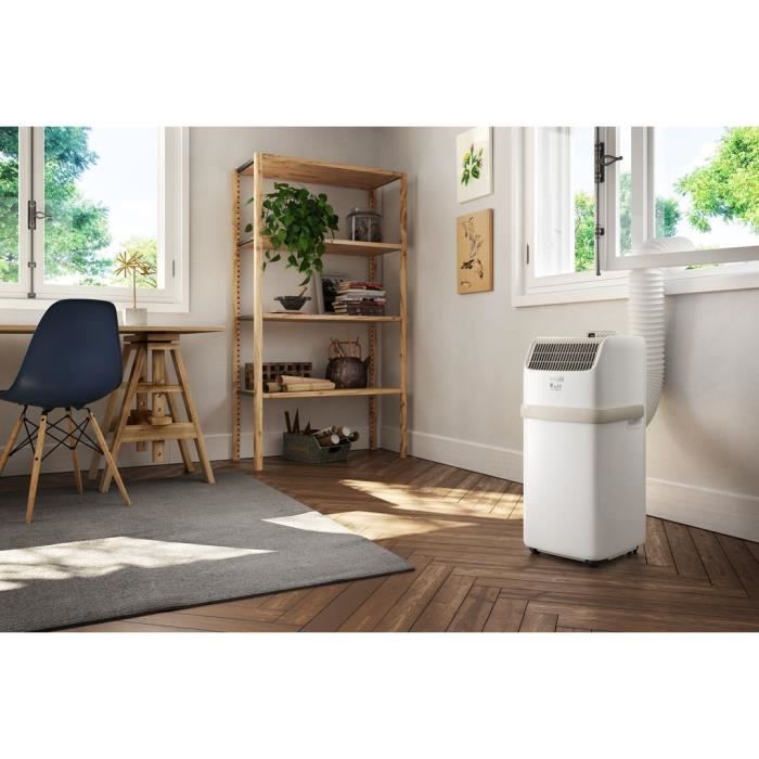Climatiseur mobile PAC ES72 DELONGHI - 2100W - Ventilateur et dÈshumidificateur - Gaz R290 - 8 300 Btu/h
