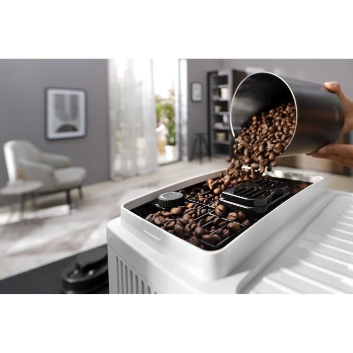 Machine expresso broyeur - De'Longhi - Magnifica start - ECAM220.21.W - 4 recettes - Blanc