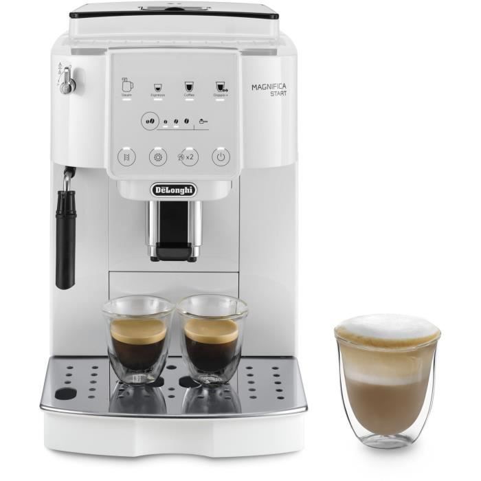 Machine expresso broyeur - De'Longhi - Magnifica start - ECAM220.21.W - 4 recettes - Blanc