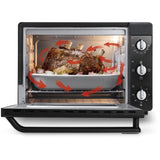 Mini-four - Chaleur tournante - DELONGHI - EO 40112.BK - Noir - Porte double vitrage - 40 L - 51,5 x 44 x 36 cm - 2000 W