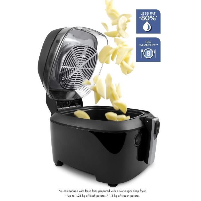 Friteuse Electrique sans huile Delonghi FH2394 - CapacitÈ : 1,5kg - 1400W - Cuve anti-adhÈrente