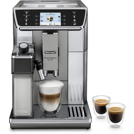 Machine expresso broyeur - De'Longhi - Primadonna elite - ECAM650.55.MS - 14 recettes - Gris