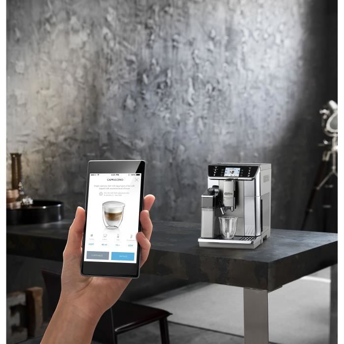 Machine expresso broyeur - De'Longhi - Primadonna elite - ECAM650.55.MS - 14 recettes - Gris