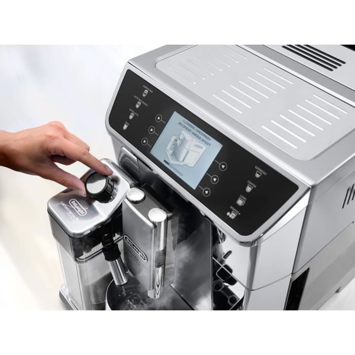 Machine expresso broyeur - De'Longhi - Primadonna elite - ECAM650.55.MS - 14 recettes - Gris