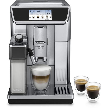 Machine expresso broyeur - De'Longhi - Primadonna elite - ECAM650.75.MS - 21 recettes - Inox
