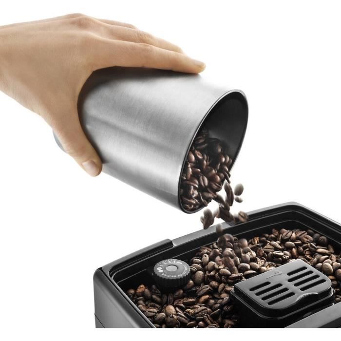 Machine expresso automatique avec broyeur - DELONGHI - DINAMICA ECAM 350.35.SB - Ecran 4 recettes - Silver