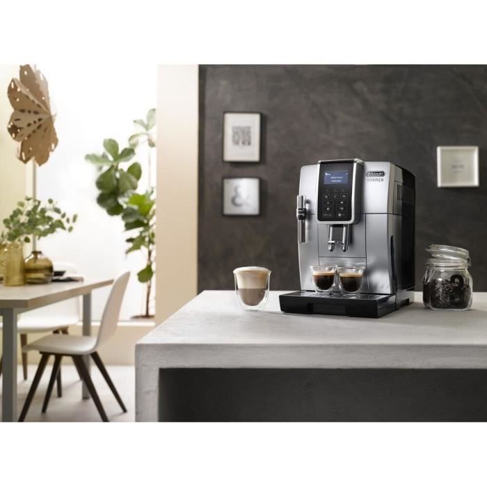Machine expresso broyeur - De'Longhi - Dinamica - ECAM350.35.SB - 4 recettes - Silver