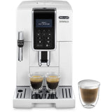 Machine expresso automatique avec broyeur - DELONGHI Dinamica ECAM350.35.W - Buse vapeur - 15 bar - Machine a café grains - Blanc