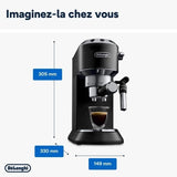 Machine expresso classique - DELONGHI - EC685.BK Dedica Style - Café moulu et dosettes ESE - 15 bars - 1L - Noir