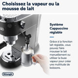 Machine expresso classique - DELONGHI EC685.BK Dedica Style - Noir - CafÈ moulu et dosettes ESE - 15 bars - 1L