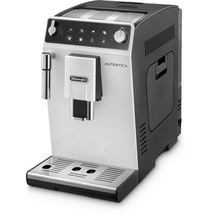 De'Longhi Autentica ETAM 29.513.WB Machine a café automatique avec buse vapeur Cappuccino 15 bar blanc