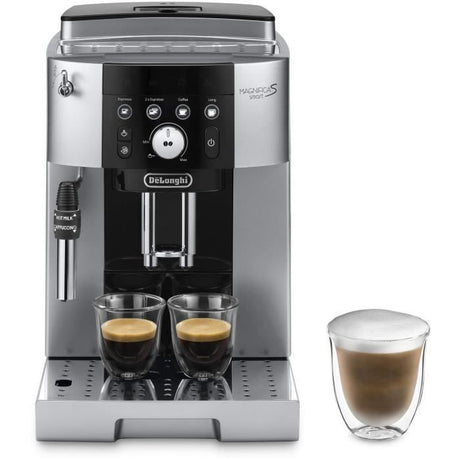 Machine expresso broyeur - De'Longhi - Magnifica S smart - ECAM250.23.SB - 4 recettes - Noir argenté