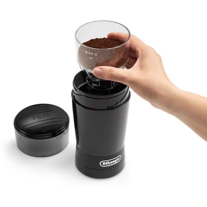 Moulins a café - DELONGHI - KG200 - 170 W - 90 g de grains - Noir