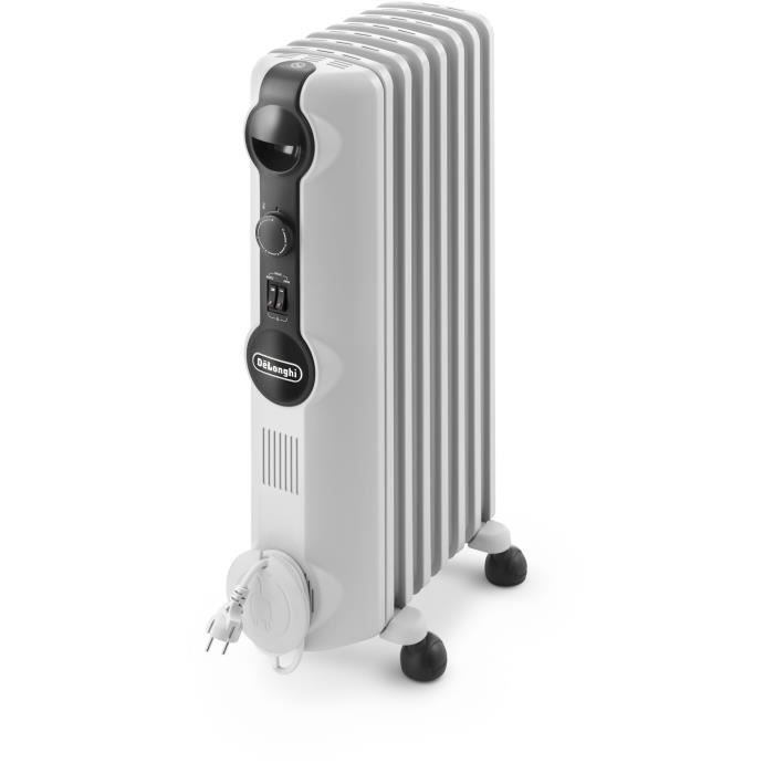 Radiateur bain d'huile - DELONGHI - TRRS0715 - 1500W - 3 allures de chauffe - Blanc