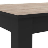 DEMEYERE Table a manger - DÈcor chene brossÈ - WAYNE - L 138,4 x P 90 x H 77,1 cm