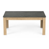 Table a manger seule AUSTIN - 6 personnes - DÈcor chene Hamilton et Sidewalk - L179  x P 90  x H 77 cm - DEMEYERE