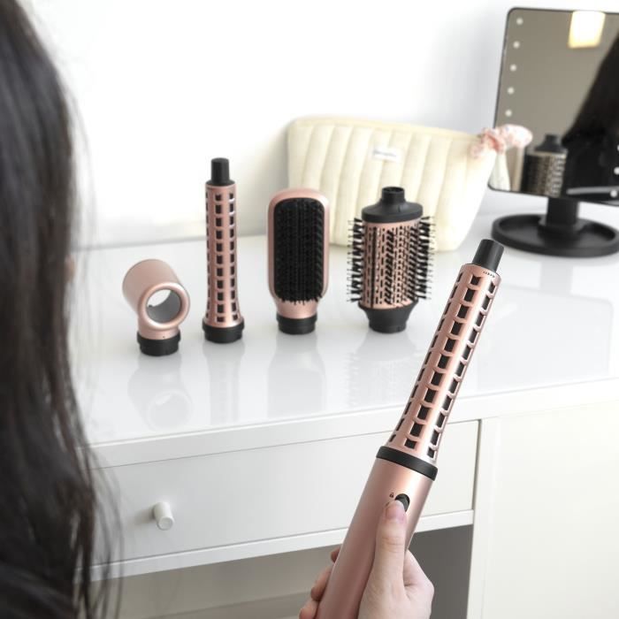 Brosse Soufflante Multistyler -SAINT ALGUE - Demeliss AIRFLOW STYLER - Seche & Coiffe, Lisse & Boucle - Coloris Exclusif