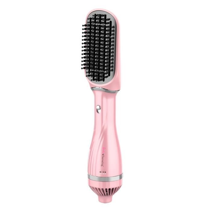 Brosse soufflante - DEMELISS - Volume & Style - Barbie Edition - 1200 W - 3 températures - Rose