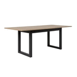 Table a manger extensible - DÈcor chene sonoma et anthracite - 160-200 cm - DENVER