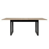 Table a manger extensible - DÈcor chene sonoma et anthracite - 160-200 cm - DENVER