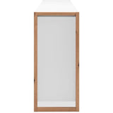 Buffet - DENVER - Chene artisan / Blanc - 3 portes - 3 tiroirs - 160 x 40 x 88 cm
