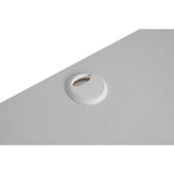 Bureau d'angle réversible Denver - Panneaux de particules - Coloris Blanc - 139 x 75 x 139 cm