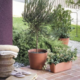 DEROMA Pot de fleurs Origin - 37,2 x 31,8 cm - 22,3 L - Terre cuite