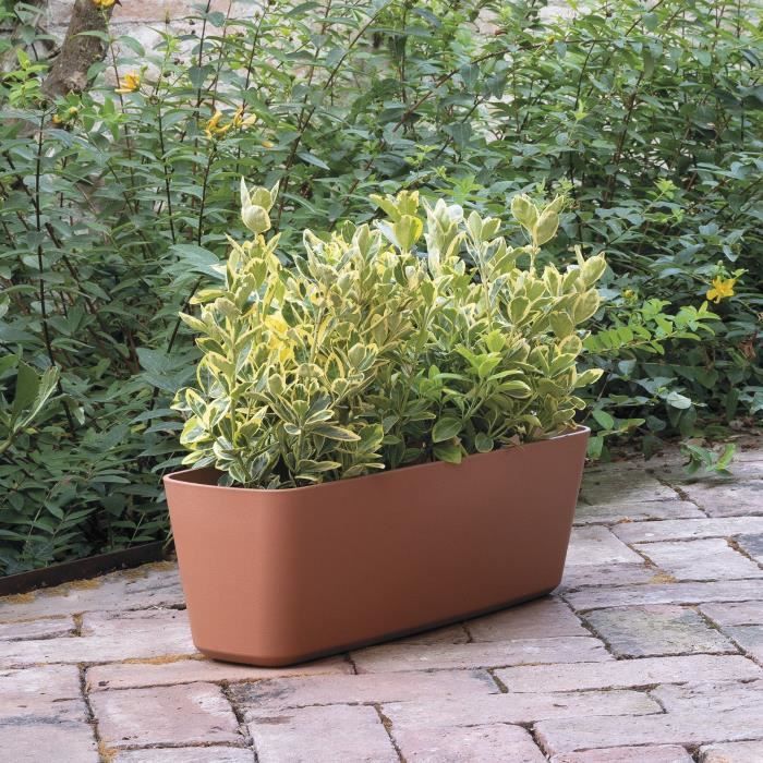 DEROMA Jardiniere Origin - 49,1xh17,8 cm - 11,6 L - Terre cuite