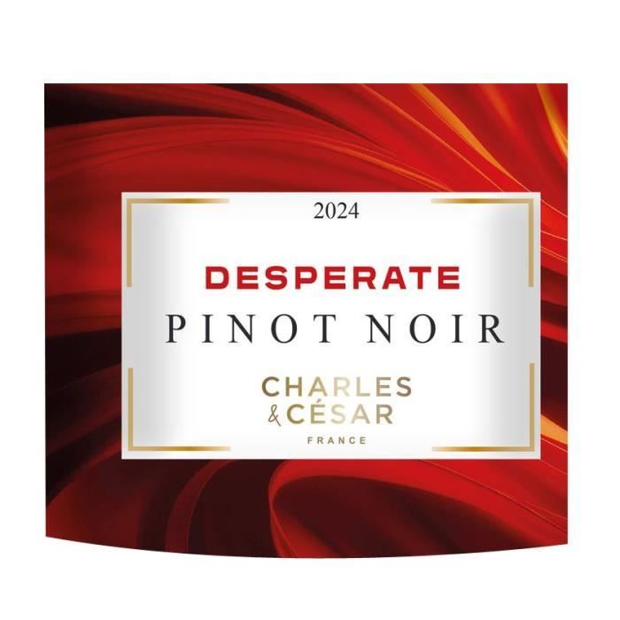 Charles et César Desperate 2024 Pays d'Oc Pinot Noir - Vin rouge de Languedoc - Bio