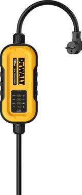 Chargeur portable pour véhicule électrique - DEWALT - 3,7kW - Type 2 + prise - 7 m - 16A - 230V AC