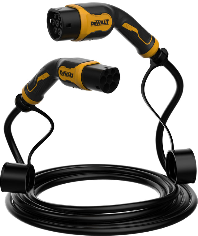 Câble de charge pour véhicule électrique - DEWALT - 3,7kW - Type 2 - 5 m - Câble TPU - 32A - 230V AC