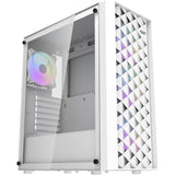 DARKFLASH - DF-DK351CL6-WH - DK351 - Boitier PC sans alimentation - Moyen tour - Format ATX - Blanc