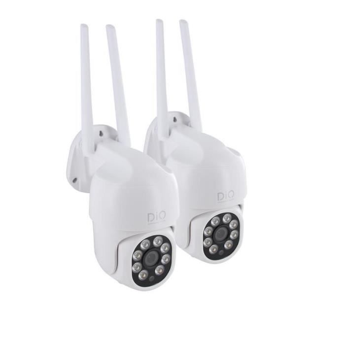 Caméras extérieures - DIO CONNECTED HOME - Lot de 2 - Dual band filaires rotatives - 4MP