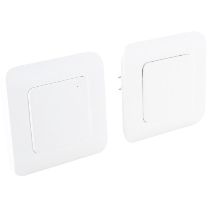 Lot de 2 kits interrupteurs va-et-vient sans fil - DIO CONNECTED HOME - DiO 1.0 - Blanc