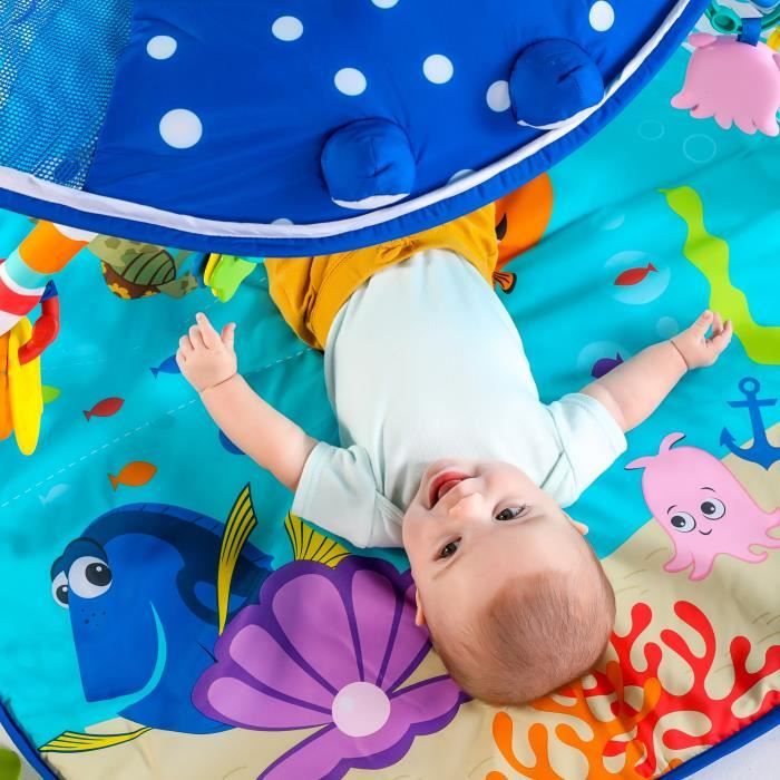 DISNEY BABY -NEMO-Tapis de sol éveil bébé évolutif  Cadeau Noel bébé, guirlande lumineuse, miroir