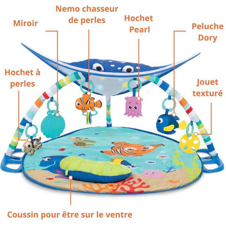 DISNEY BABY -NEMO-Tapis de sol éveil bébé évolutif  cadeau bébé, guirlande lumineuse, miroir