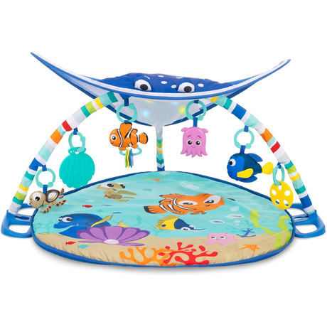 DISNEY BABY -NEMO-Tapis de sol éveil bébé évolutif  cadeau bébé, guirlande lumineuse, miroir