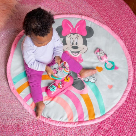 DISNEY BABY  -MINNIE- Tapis de sol éveil bébé évolutif  arche avec jouets sensoriels et musicaux, cadeau bébé
