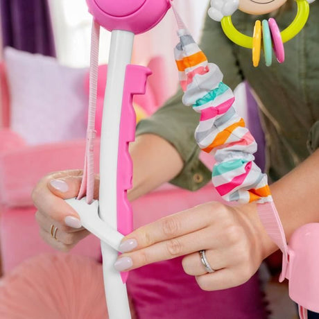 DISNEY BABY - MINNIE - Aire d'éveil bébé multi-jouets, siege sauteur a rebonds évolutif, pivotant a 360°, cadeau bébé