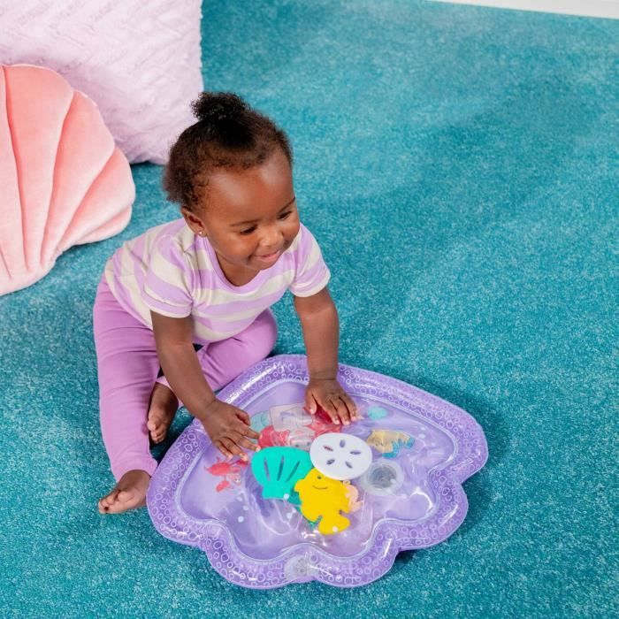 DISNEY BABY -ARIEL- Tapis d'eau pour bébé, jeu sensoriel et d'éveil?, gonflable, facile a nettoyer, pliable, jouets des la naissance
