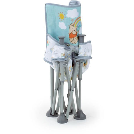 DISNEY BABY -WINNIE- Rehausseur de chaise pliable, nomade, de voyage, Léger et facile a nettoyer, Sac de transport inclus