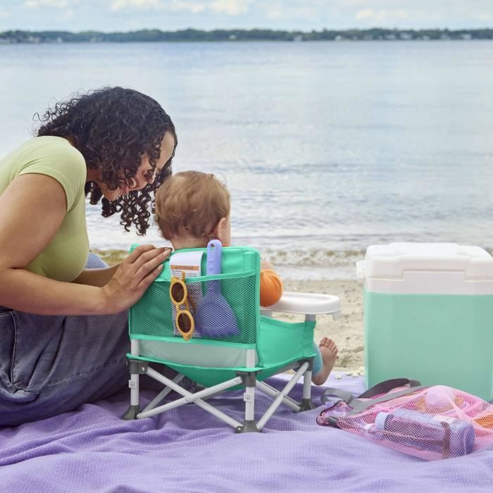 DISNEY BABY -PETITE SIRENE- Rehausseur de chaise pliable, nomade, de voyage, Léger et facile a nettoyer, Sac de transport inclus