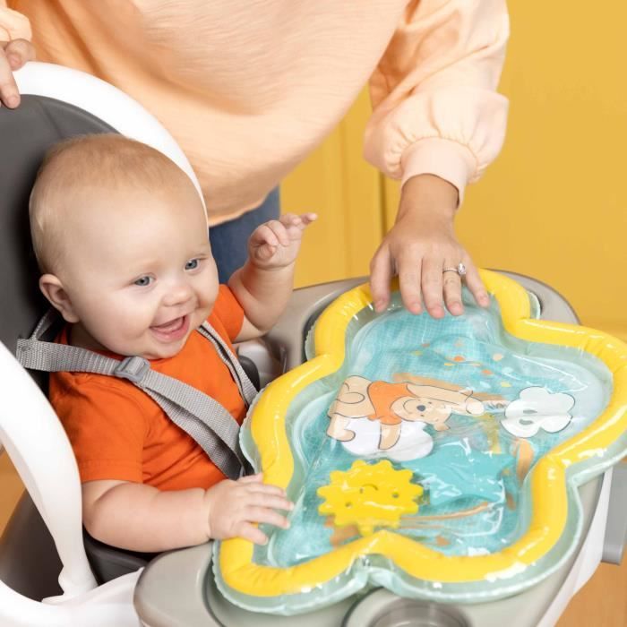 DISNEY BABY -WINNIE- Tapis d'eau pour bébé, jeu sensoriel et d'éveil?, gonflable, facile a nettoyer, pliable, des la naissance