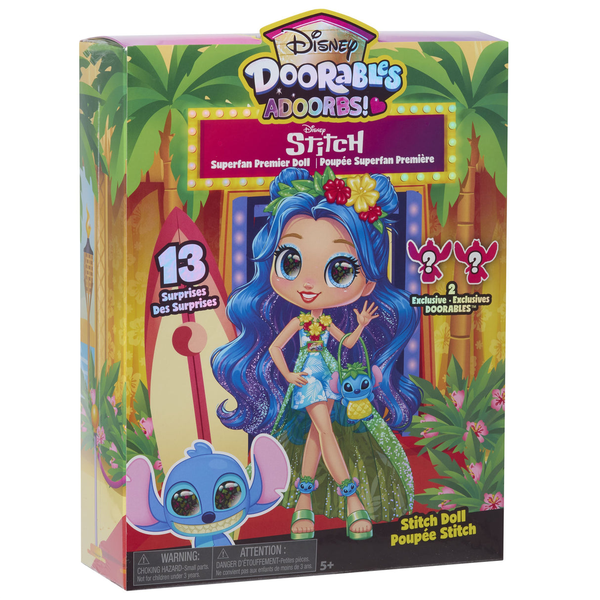 Poupée Doorables Adoorbs Stitch, Doorables Disney, poupées a Collectionner, Des 5 ans