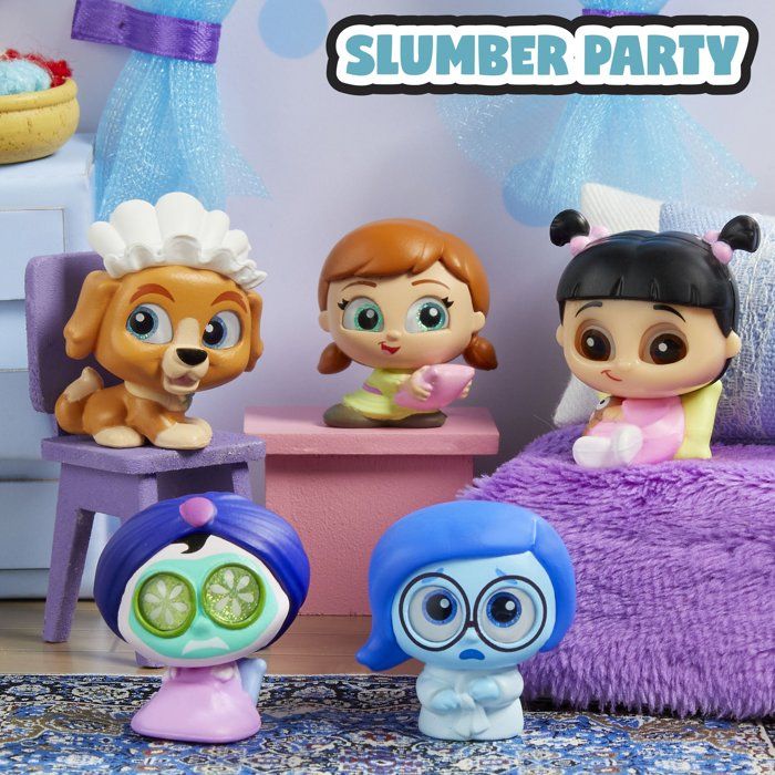 Doorables Coffret 4 mini-figurines DISNEY, Let's Party Multi Peek, Modele aléatoire a collectionner, Des 5 ans