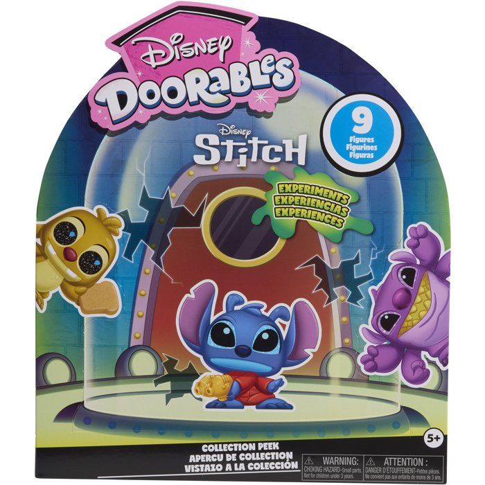 Doorables Stitch Coffret collector, Doorables Disney, Figurine a collectionner de 3,8 cm, Des 5 ans