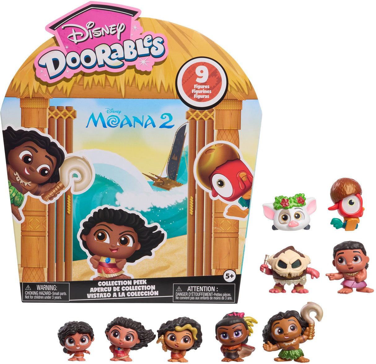Doorables Vaiana Coffret collector, Doorables Disney, Figurine a collectionner de 3,8 cm, Des 5 ans